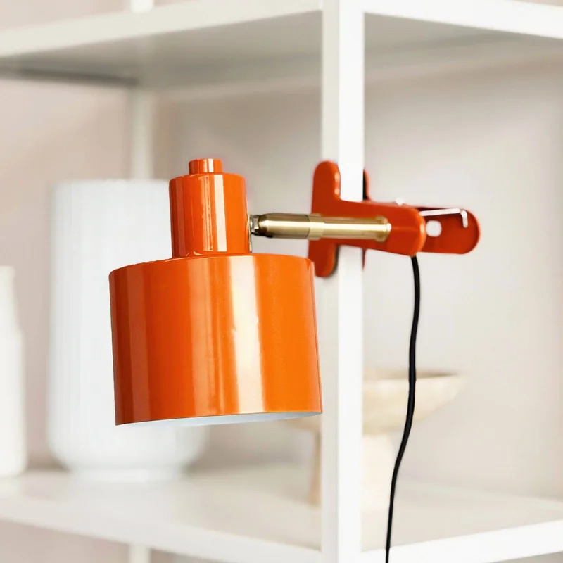 klemlamp Ocean, E14, metaal by Dyberg Larsen in Oranje – product photo