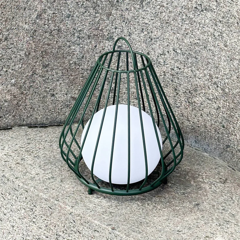 LED tafellamp op batterijen Evesham, hoogte 38 cm de Dyberg Larsen en Zwart, wit – photo du produit