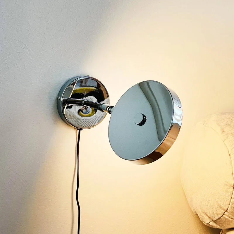 LED wandlamp Starlight, Ø 14 cm, dimbaar. van Dyberg Larsen in Chroom – productfoto