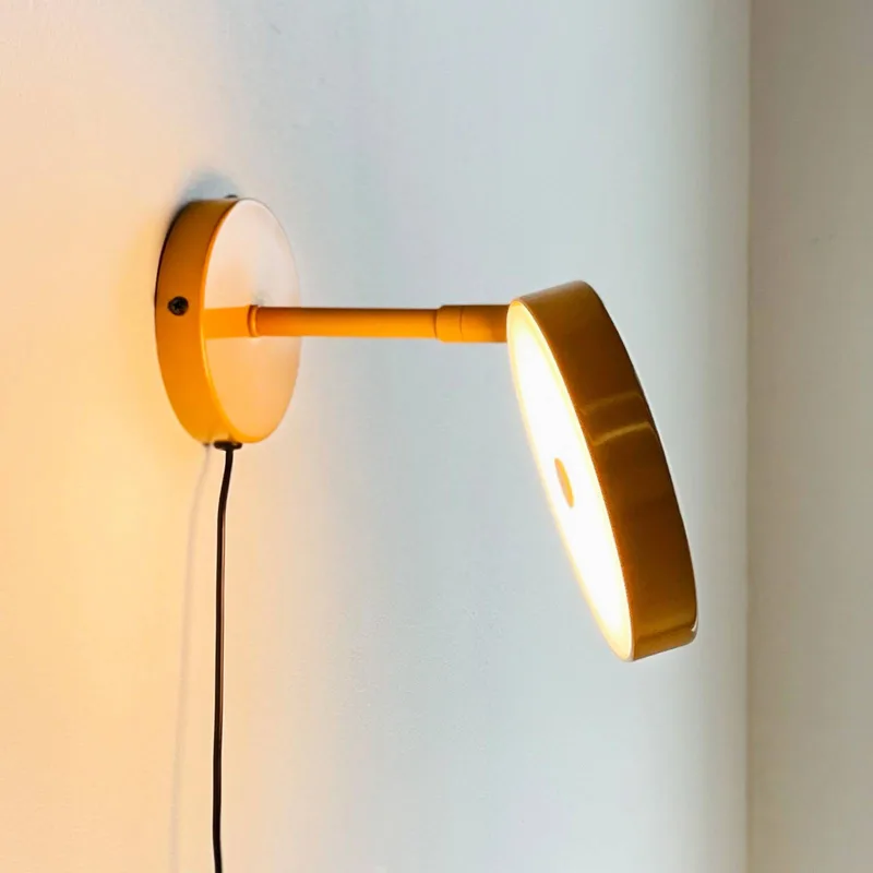 LED wandlamp Starlight, Ø 14 cm, dimbaar. by Dyberg Larsen in Geel – product photo