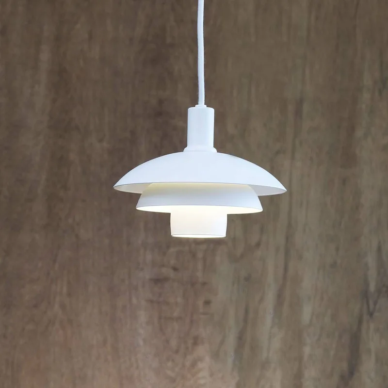 Morph hanglamp, hoogte 32 cm, metaal von Dyberg Larsen in Wit – Produktfoto