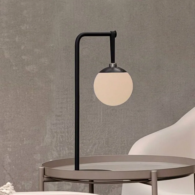 Odin LED-decolamp op accu, zwart/wit, IP44 by Dyberg Larsen in Zwart, wit – product photo