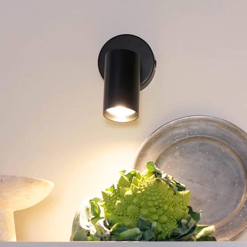 plafondspot Modern, lengte 14 cm von Dyberg Larsen in Zwart – Produktfoto