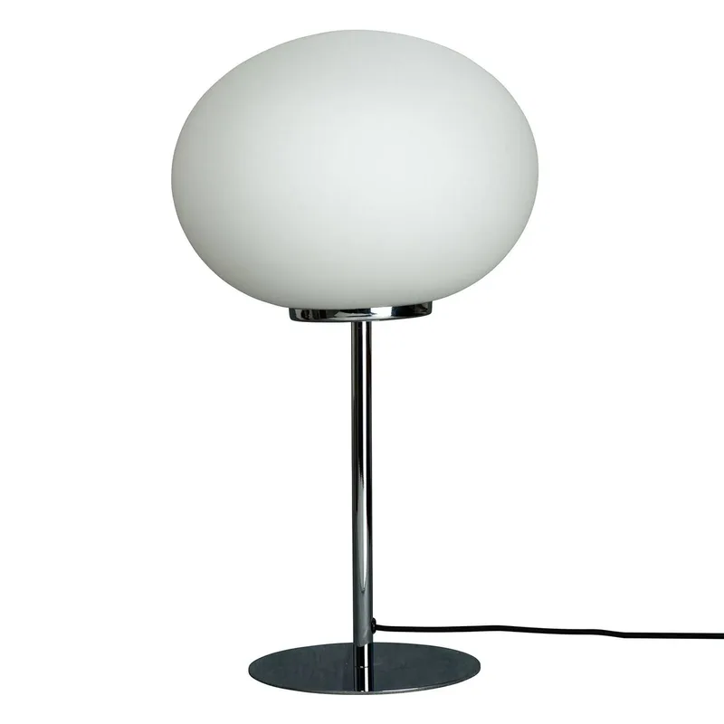 Queen tafellamp, frame chroom de Dyberg Larsen en Chroom, wit – photo du produit