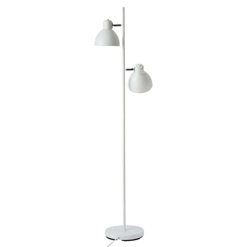 Skagen 2-lamps vloerlamp, wit von Dyberg Larsen in Wit mat – Produktfoto
