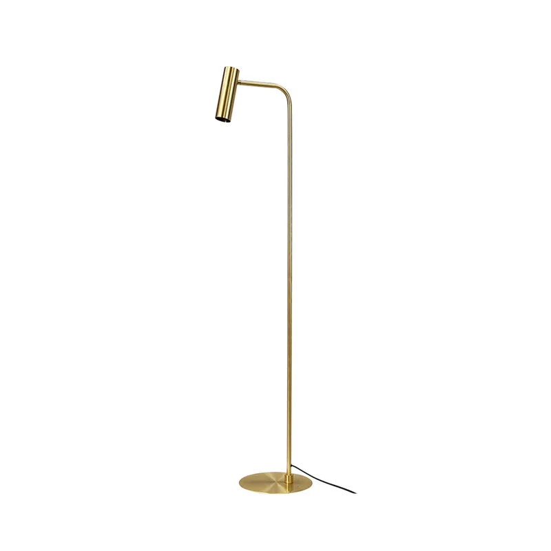 Skagerrak vloerlamp, messing, 140 cm - Dyberg Larsen - Woonkamer - Modern - Metaal - 1 lamp von Dyberg Larsen – Produktfoto