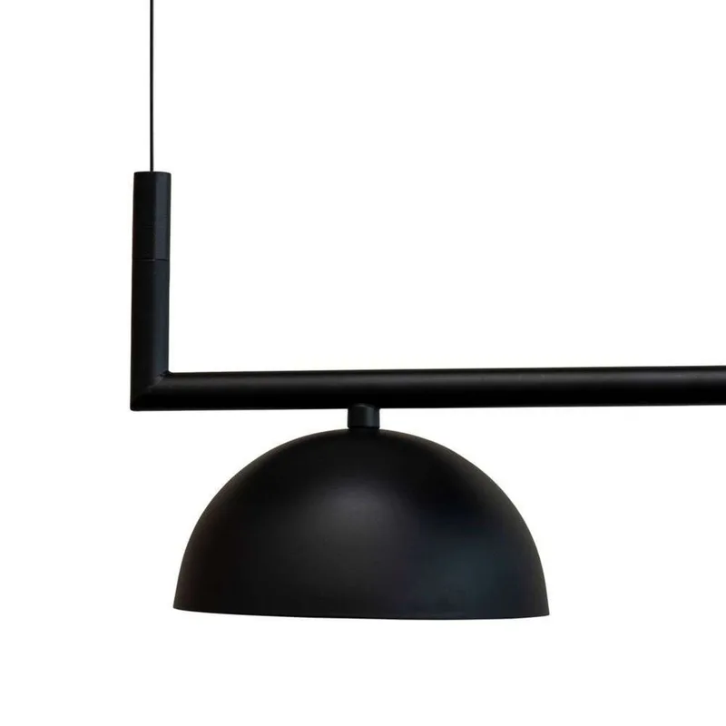 Stockholm hanglamp, zwart, 4-lamps - Dyberg Larsen - Keuken - Scandinavisch - Metaal von Dyberg Larsen – Produktfoto