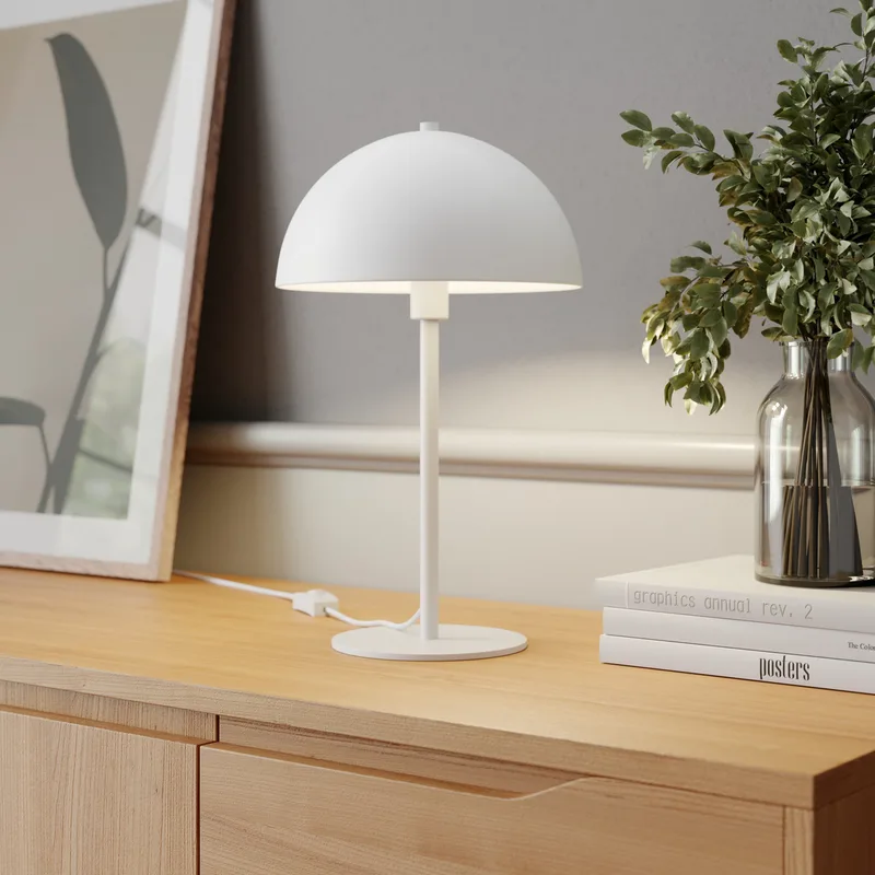 Stockholm Tafellamp - Dyberg Larsen - Slaapkamer - Scandinavisch - Metaal - Met lampenkap von Dyberg Larsen – Produktfoto