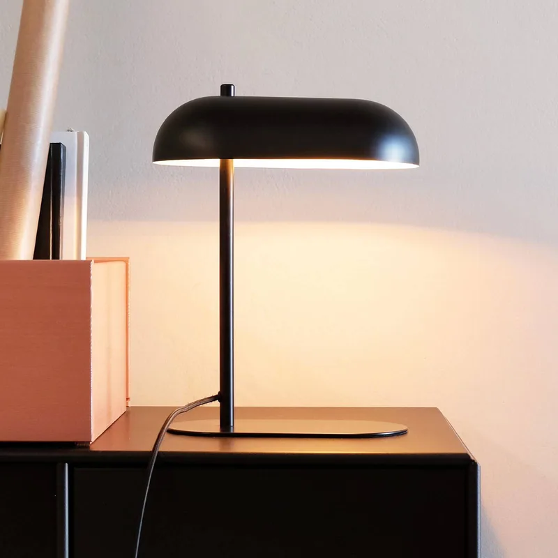 tafellamp Arch, metaal, hoogte 36 cm by Dyberg Larsen in Zwart – product photo