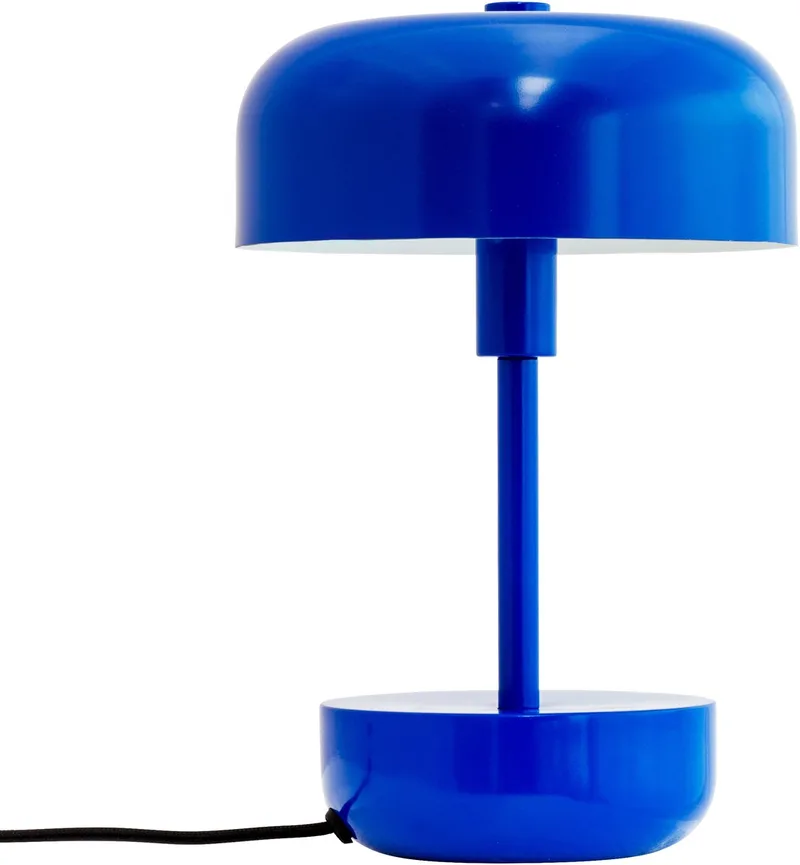 Tafellamp blauwe metaal H25,7 cm D17 cm Haipot van Dyberg Larsen in Blue – productfoto