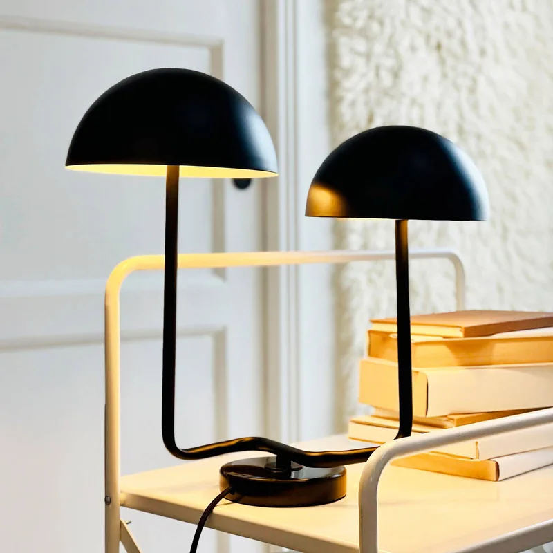 tafellamp Cluster, metaal, 2-lamps. van Dyberg Larsen in Zwart – productfoto