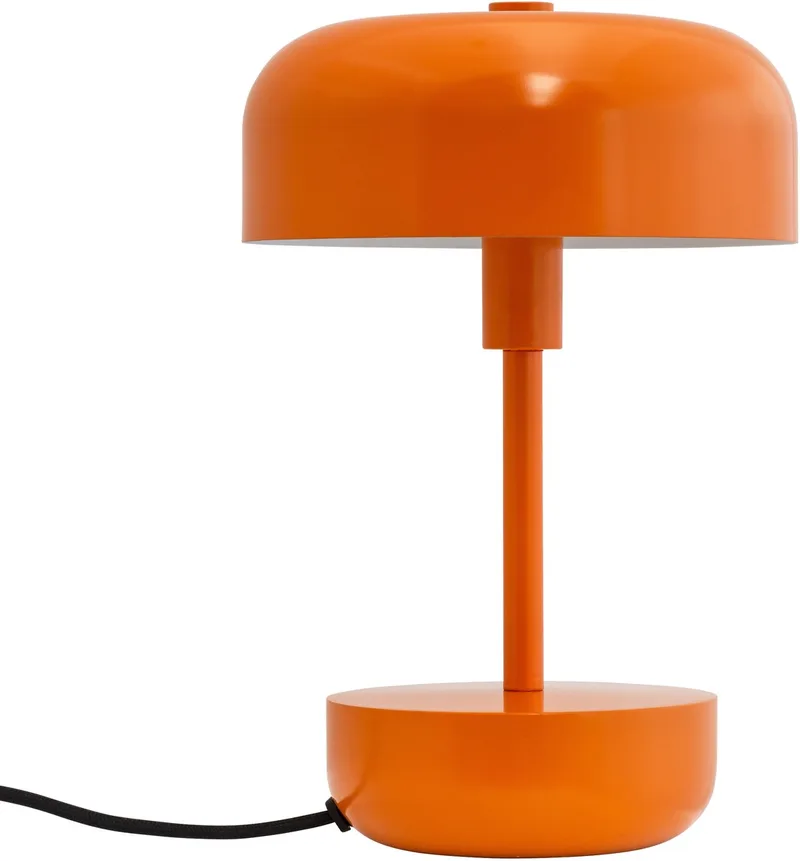 Tafellamp oranje metaal H25,7 cm D17 cm Haipot de Dyberg Larsen en Orange – photo du produit