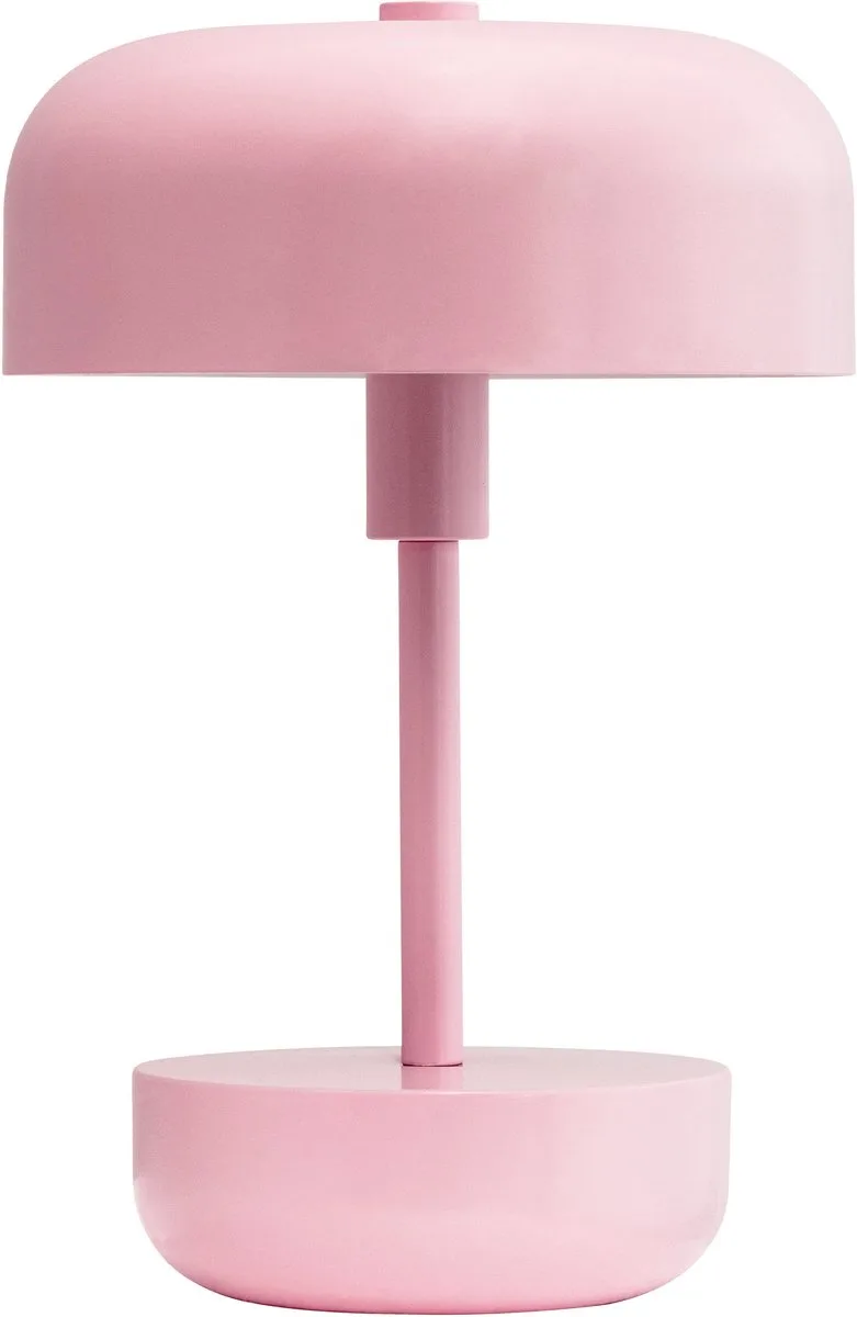 Tafellamp roze metaal Oplaadbaar LED H25,7 cm D17 cm Haipot de Dyberg Larsen en Pink – photo du produit