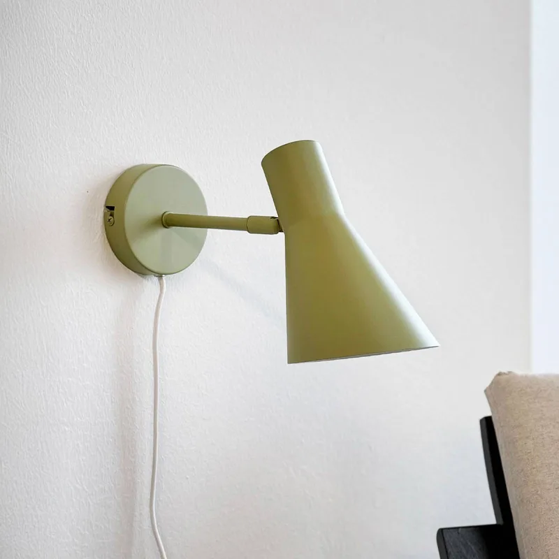 wandlamp DL12, kabel, E27, metaal de Dyberg Larsen en Groen – photo du produit