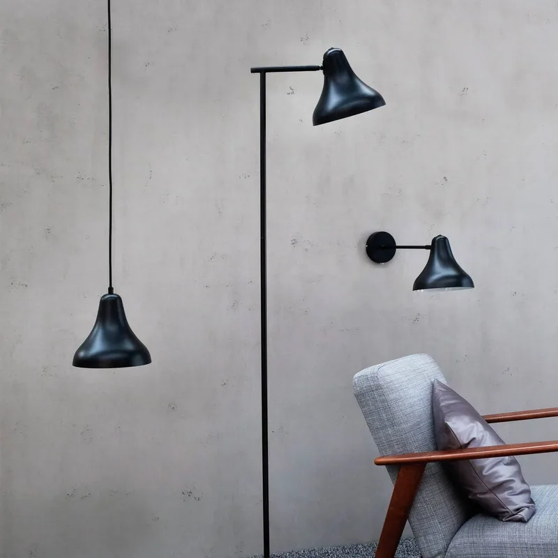 wandlamp Tokyo, breedte 20 cm, metaal van Dyberg Larsen in Zwart – productfoto