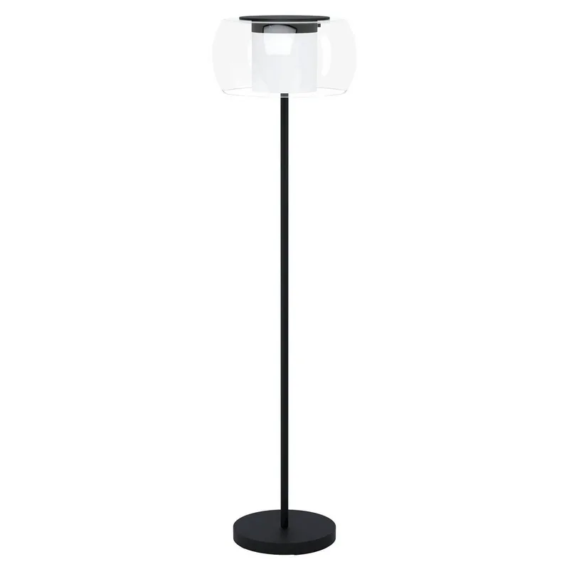 Briaglia-C LED vloerlamp van EGLO connect in Helder, Wit, Zwart – productfoto