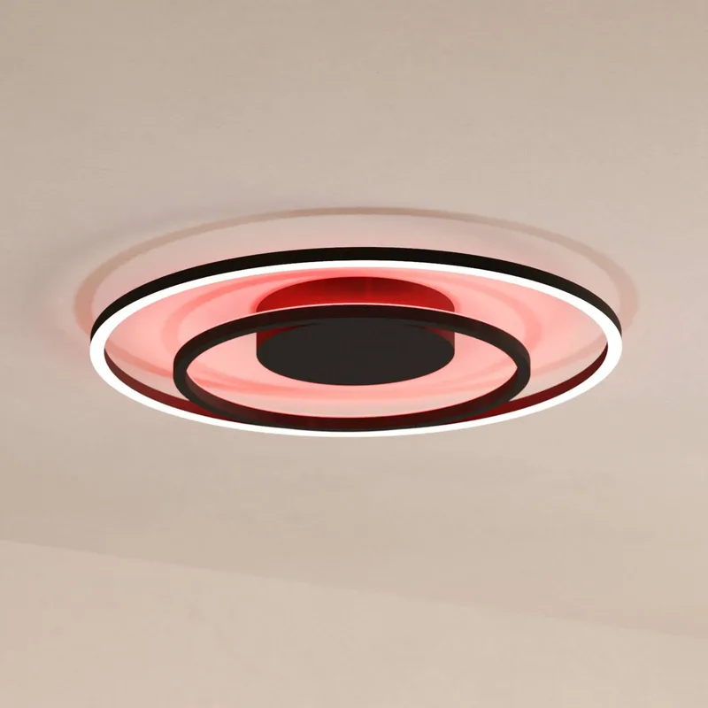Calagrano-Z LED plafondlamp, Ø45cm by EGLO connect in Black, White – product photo