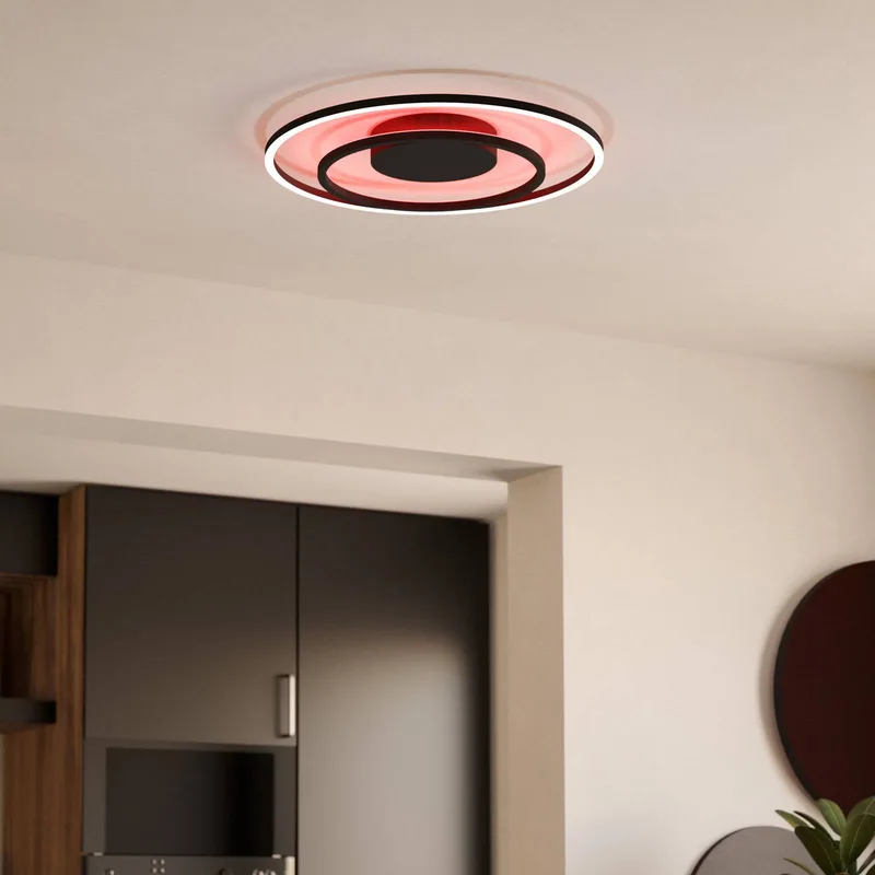 Calagrano-Z LED plafondlamp, Ø45cm by EGLO connect in Black, White – product photo 2 of 5