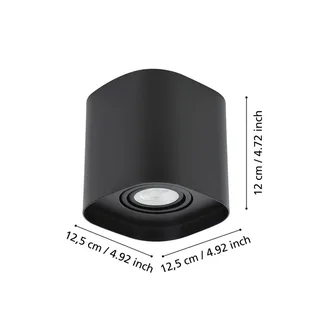 Caminales-Z LED downlight, 1-lamp by EGLO connect in Black – product photo 1 of 3