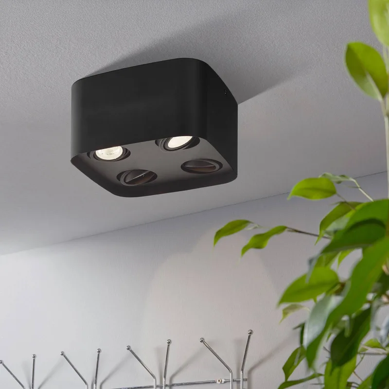 Caminales-Z LED downlight 4-lamps by EGLO connect in Black – product photo