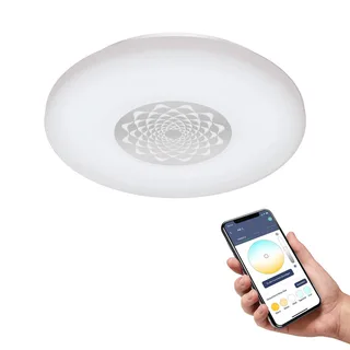 Capasso-Z LED plafondlamp CCT van EGLO connect in Wit – productfoto 2 van 3