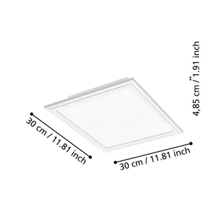 CCT plafondlamp 30x30cm wit by EGLO connect in White, Opaal – product photo 4 of 5
