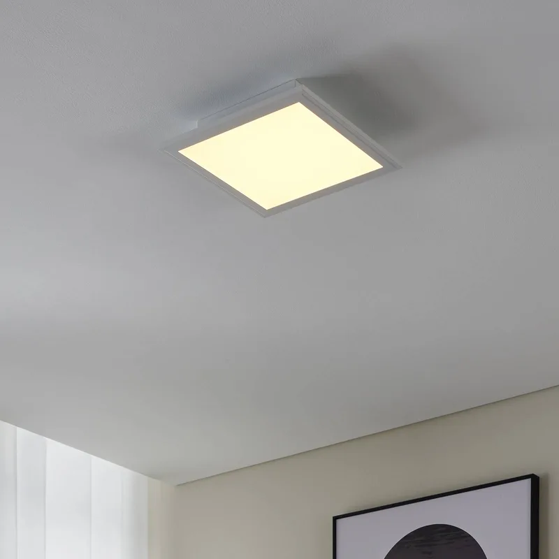 CCT plafondlamp 30x30cm wit by EGLO connect in White, Opaal – product photo 3 of 5