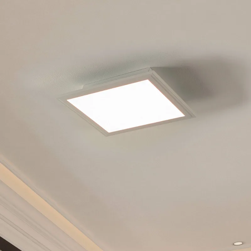 CCT plafondlamp 30x30cm wit by EGLO connect in White, Opaal – product photo