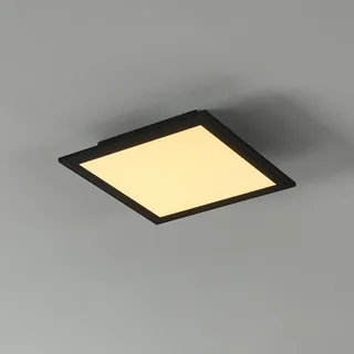 CCT plafondlamp 30x30cm zwart de EGLO connect en Noir, Opaal – photo du produit 1 sur 4