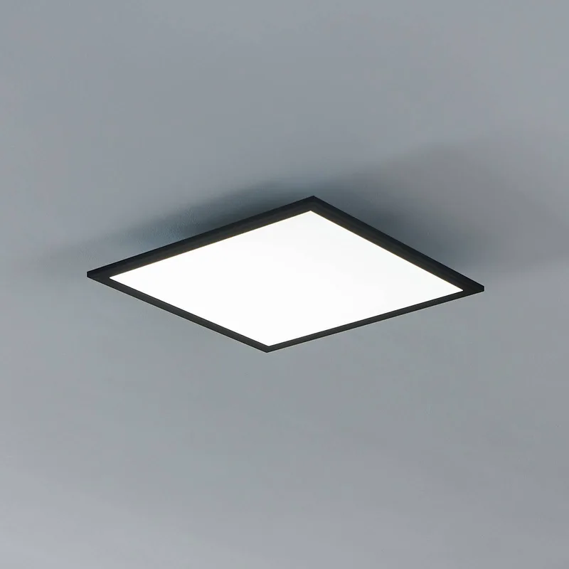CCT plafondlamp 45x45cm zwart by EGLO connect in Black, Opaal – product photo 3 of 5