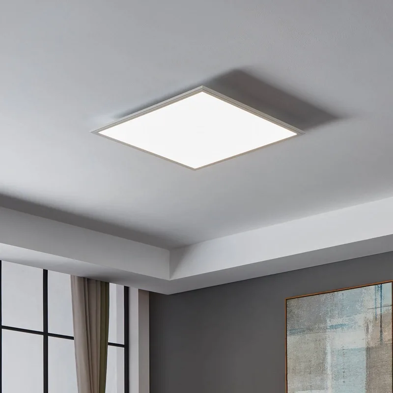 CCT plafondlamp 59,5x59,5cm wit de EGLO connect en Blanc, Opaal – photo du produit 2 sur 5