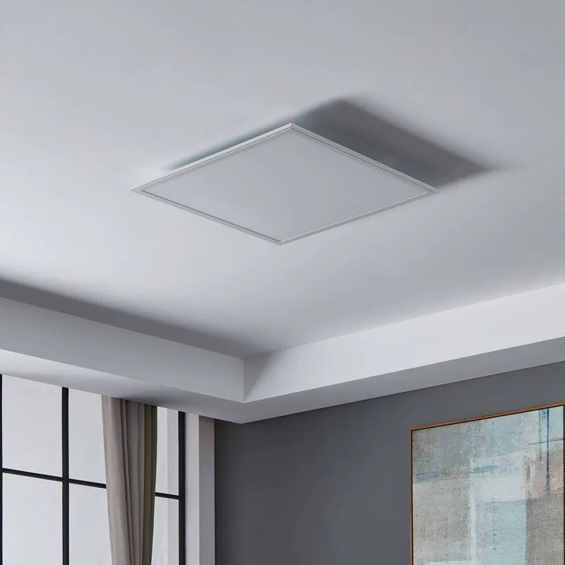 CCT plafondlamp 59,5x59,5cm wit de EGLO connect en Blanc, Opaal – photo du produit 3 sur 5