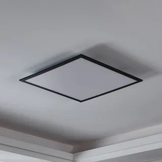CCT plafondlamp 59,5x59,5cm zwart van EGLO connect in Zwart, Opaal – productfoto 2 van 5