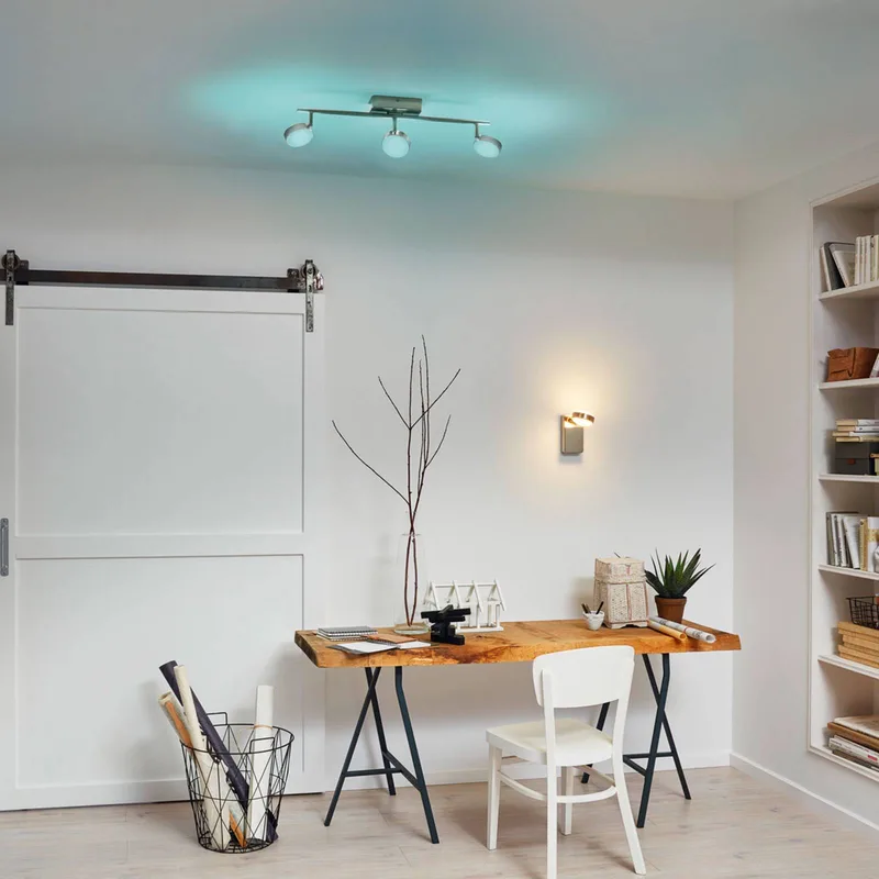 Corropoli-C LED plafondspot 1-lamp by EGLO connect in Mat nikkel – product photo 2 of 5