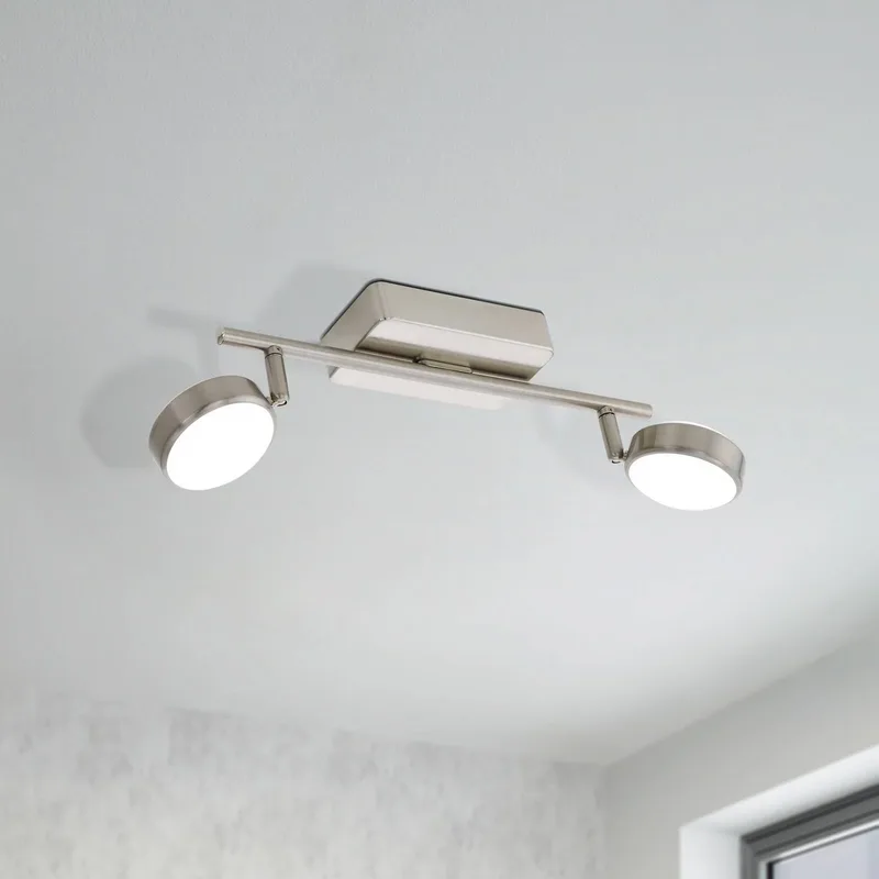 Corropoli-C LED plafondspot, 2lamps by EGLO connect in Mat nikkel – product photo