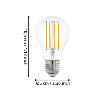 E27 A60 lamp 6W 806 lumen 4000K de EGLO connect en Duidelijk – photo du produit 4 sur 5