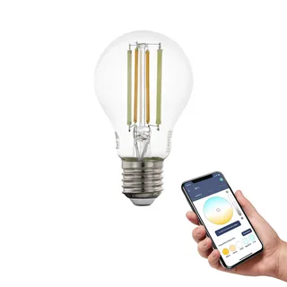 E27 A60 lampe 6W 806lm 2200-6500K fra EGLO connect i Duidelijk – produktbillede 1 af 5