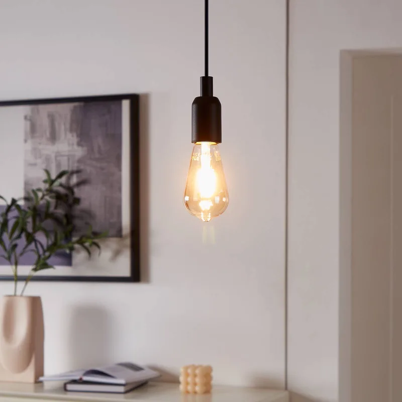 E27 ST64 LED lamp 5,5W 400lm CCT by EGLO connect in Amber – product photo