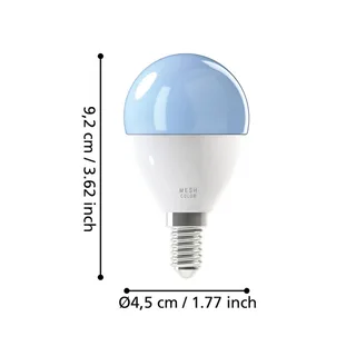 EGLO connect-z E14 P45 LED lamp 5W 470lm RGBW by EGLO connect in Opaal – product photo 3 of 5