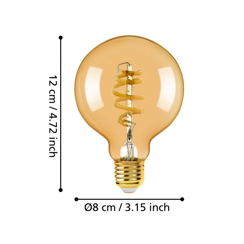 EGLO connect-z E27 G80 Globe 5,5W 400lm 2200-6500K by EGLO connect in Amber – product photo 4 of 5