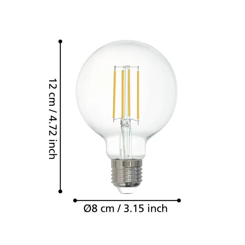 EGLO connect-z E27 G80 LED bol 6W 806lm 4000K by EGLO connect in Helder – product photo 4 of 5