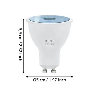 EGLO connect-z GU10 LED-reflektor 5W 345lm RGBW fra EGLO connect i Opaal – produktbillede 2 af 4