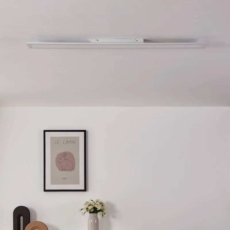 EGLO connect-z LED plafondlamp, 120x10cm, wit by EGLO connect in White, Opaal – product photo 3 of 5