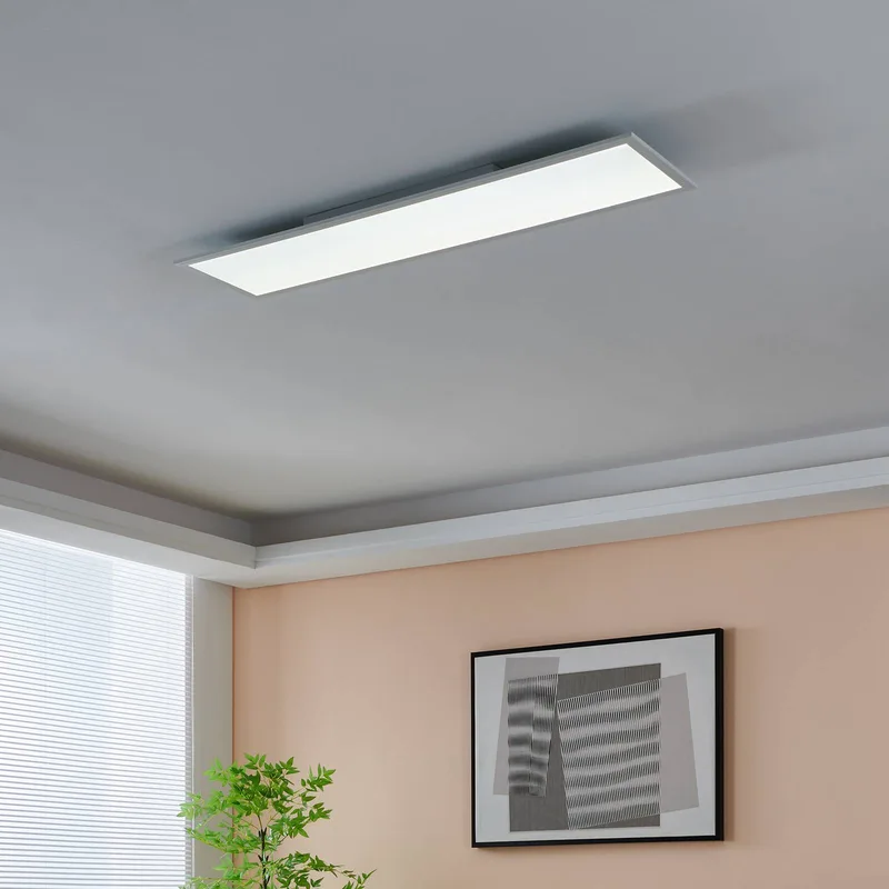 EGLO connect-z LED plafondlamp, 120x30cm, wit fra EGLO connect i Hvid, Opaal – produktbillede 2 af 4
