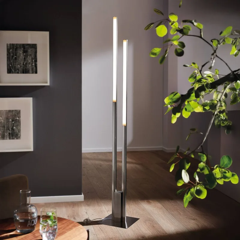 Fraioli-Z LED vloerlamp nikkel mat de EGLO connect en Mat nikkel – photo du produit