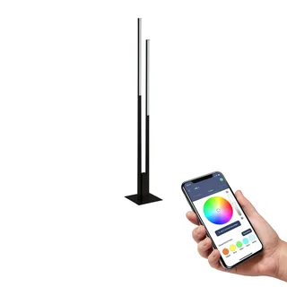 Fraioli-Z LED-golvlampa svart från EGLO connect i Svart – produktbild 1 av 2