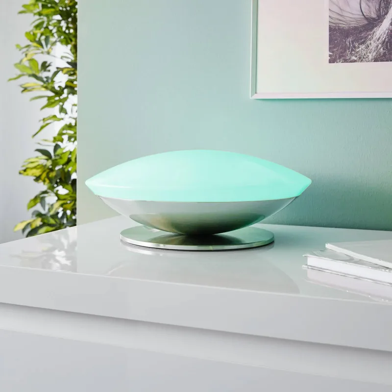 Frattina-C LED tafellamp by EGLO connect in White, Mat nikkel – product photo