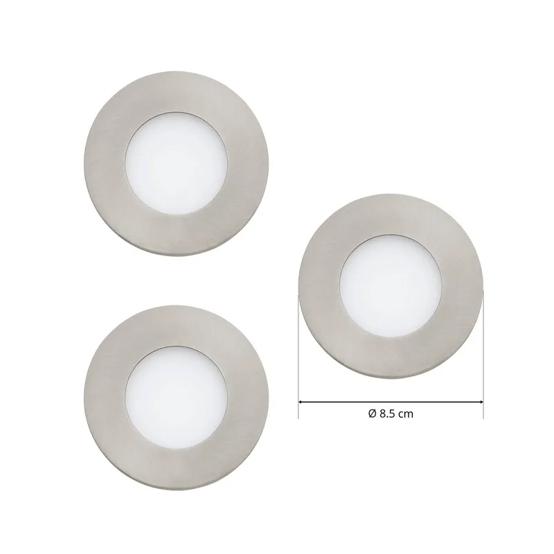 Fueva-C inbouwspot 3 x 3W RGBW nikkel de EGLO connect en Mat nikkel – photo du produit 3 sur 3