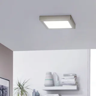 Fueva-C LED plafondlamp 22,5cm nikkel von EGLO connect in Gesatineerd nikkel – Produktfoto 2 von 5