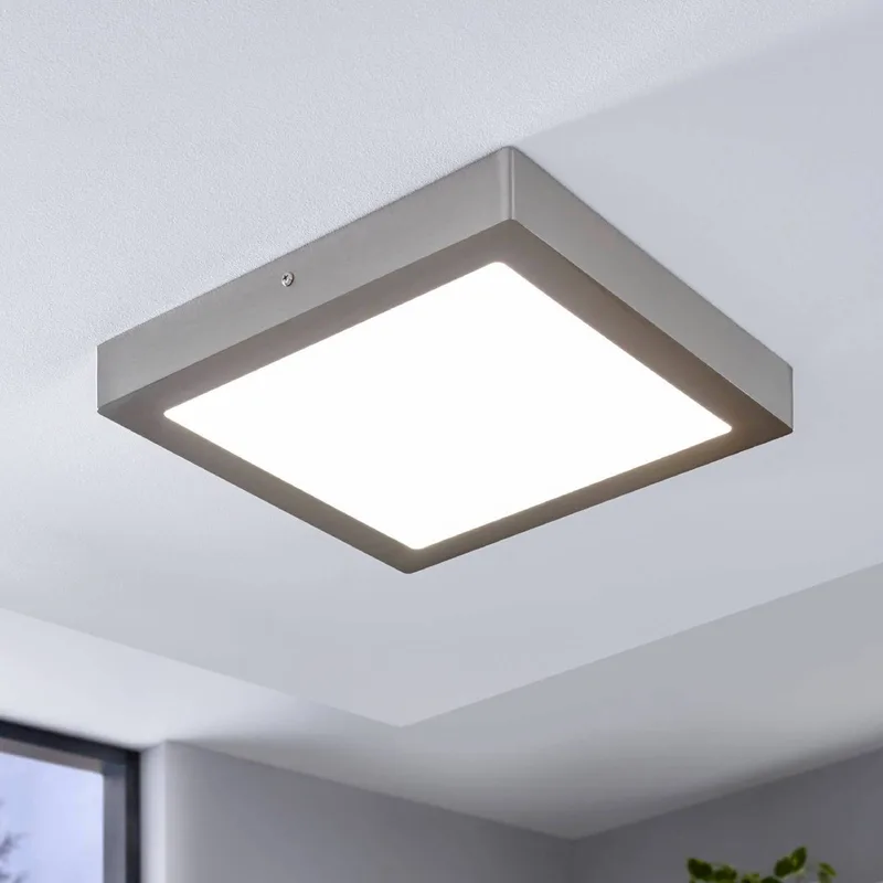 Fueva-C LED plafondlamp 30cm nikkel van EGLO connect in Gesatineerd nikkel – productfoto 3 van 4